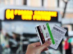 Passagem de transporte de Roma